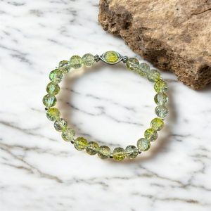 Armband i gula nyanster & Evileye